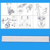 Halcsont rigilene 12-mm széles - WHITE (fehér)